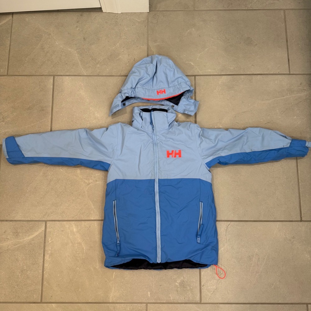 Helly Hansen Kids Blue PrimaLoft Insulated Ski Winter Jacket Size 140 10
